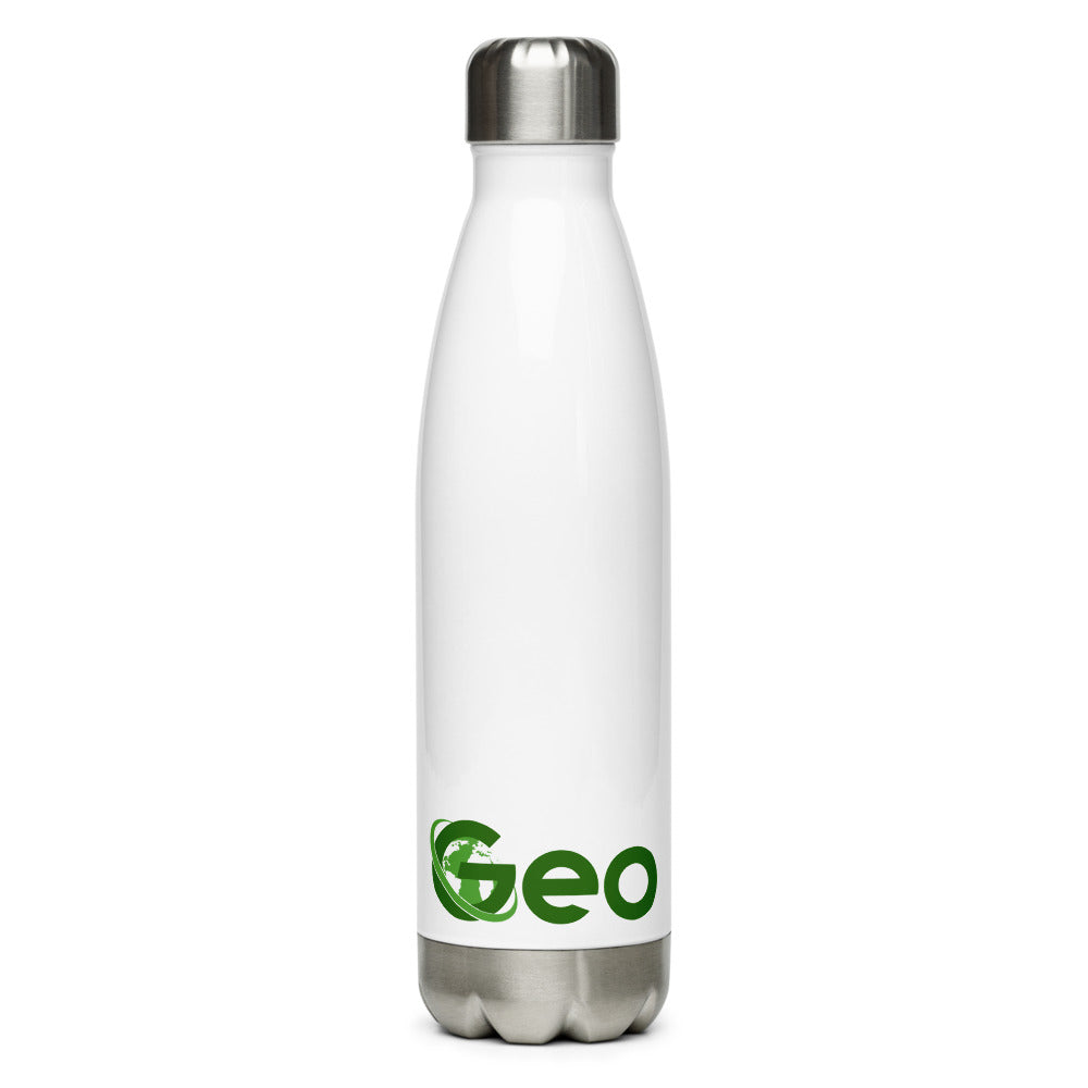 GEO 17 oz Rubber Coated Stainless Steel Sports Bottle